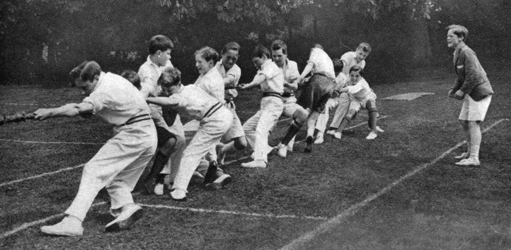 Detail of Tug-of-war at the Mill Hill Junior School sports day, London by Anonymous