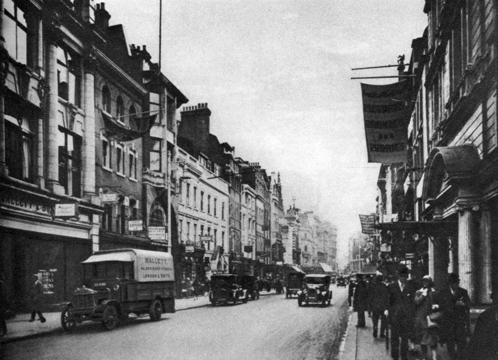 Detail of Looking south in New Bond Street, London by Anonymous