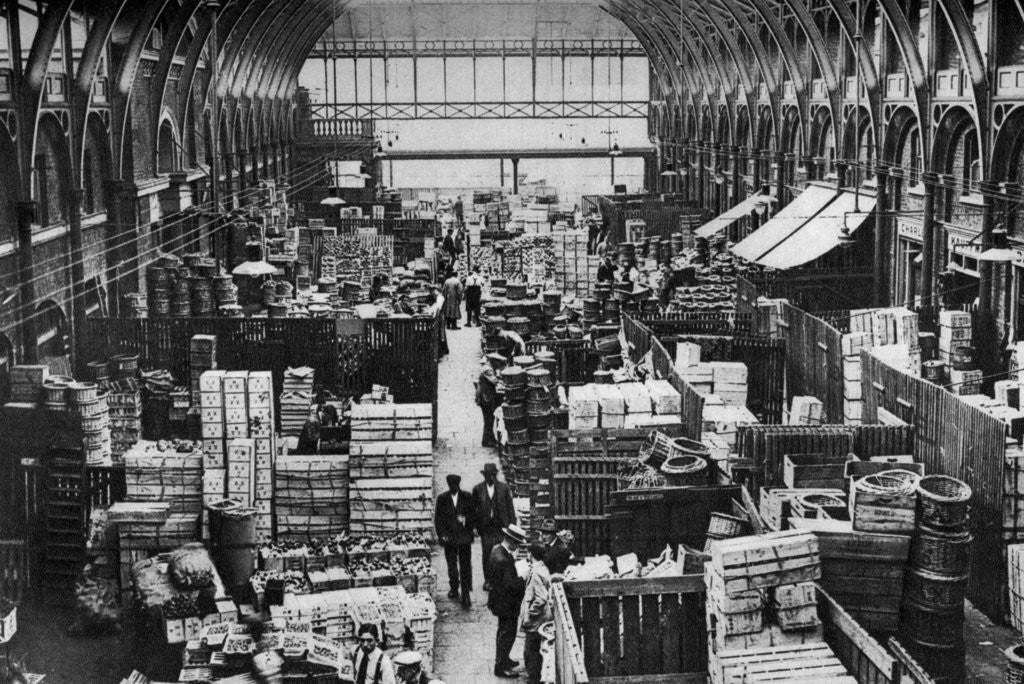 Detail of Fruit department, Covent Garden, London by Anonymous