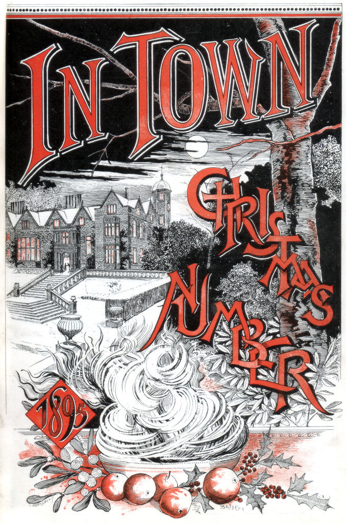 Detail of Front cover of the Christmas number of In Town magazine by C Hentschel