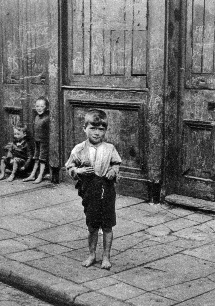Detail of An East End child, London by Anonymous