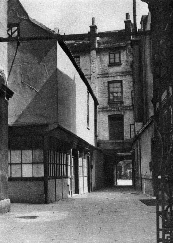 Detail of Calvert's buildings, with a courtyard typical of the old Borough High Street, London by Whiffin