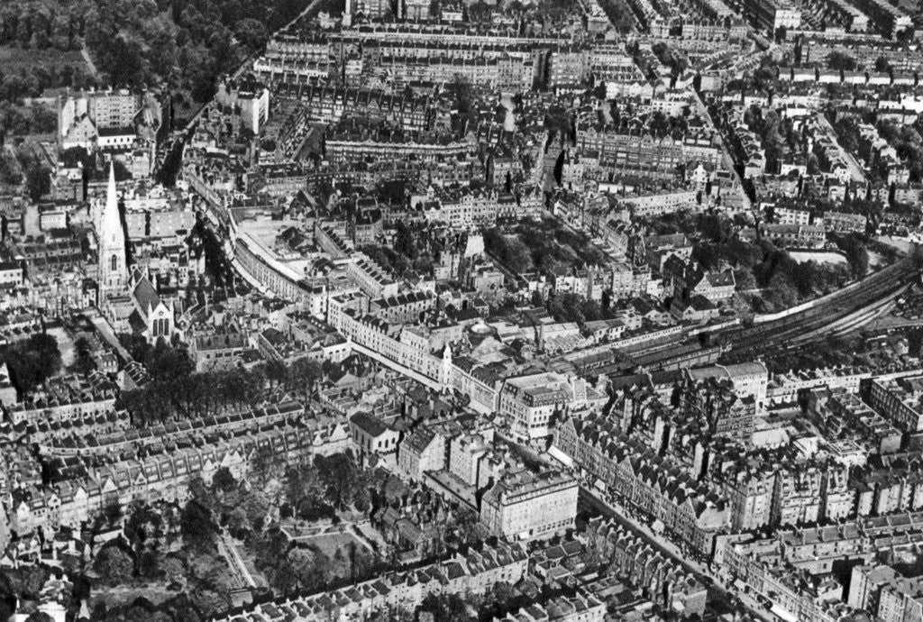 Detail of An aerial view of Kensington, London by Aerofilms