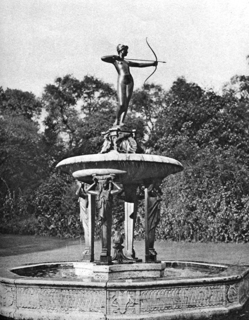 Detail of Artemis fountain, Hyde Park, London by McLeish