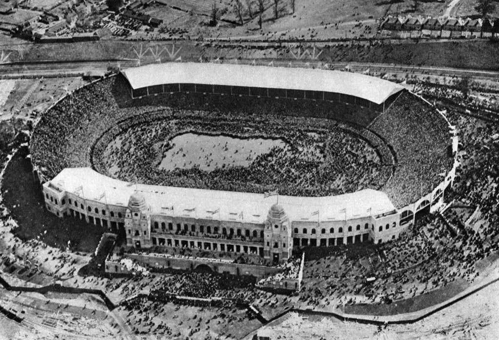 Detail of The first Cup Final at Wembley Stadium, London by Anonymous