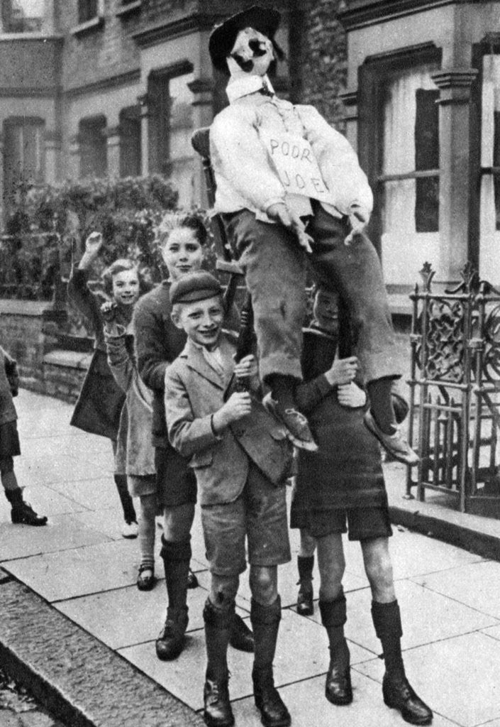 Detail of Guy Fawkes Day, London by Anonymous