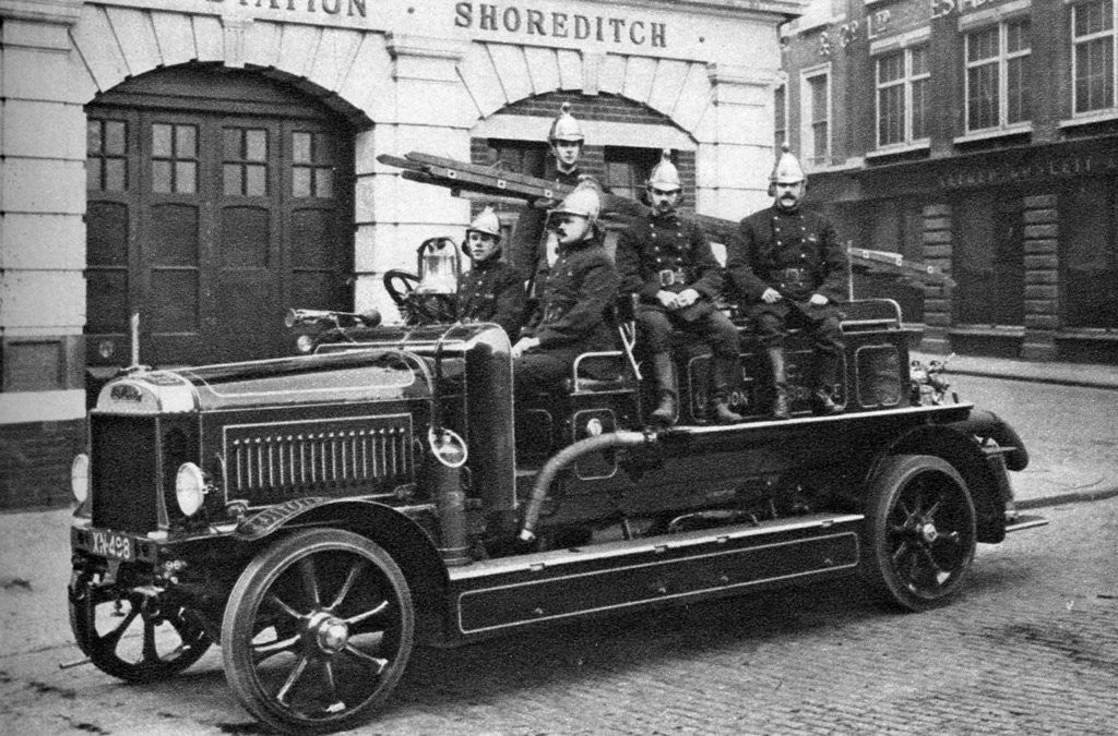 Detail of A fire engine, Shoreditch, London by Brightman