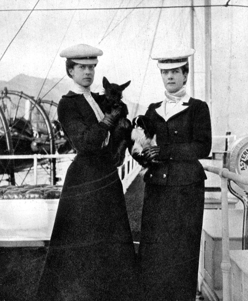 Detail of Queen Alexandra (1844-1925) with her daughter Princess Victoria (1868-1935). 1908 by Queen Alexandra