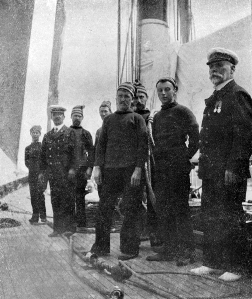 Detail of On board the yacht 'Britannia' by Queen Alexandra