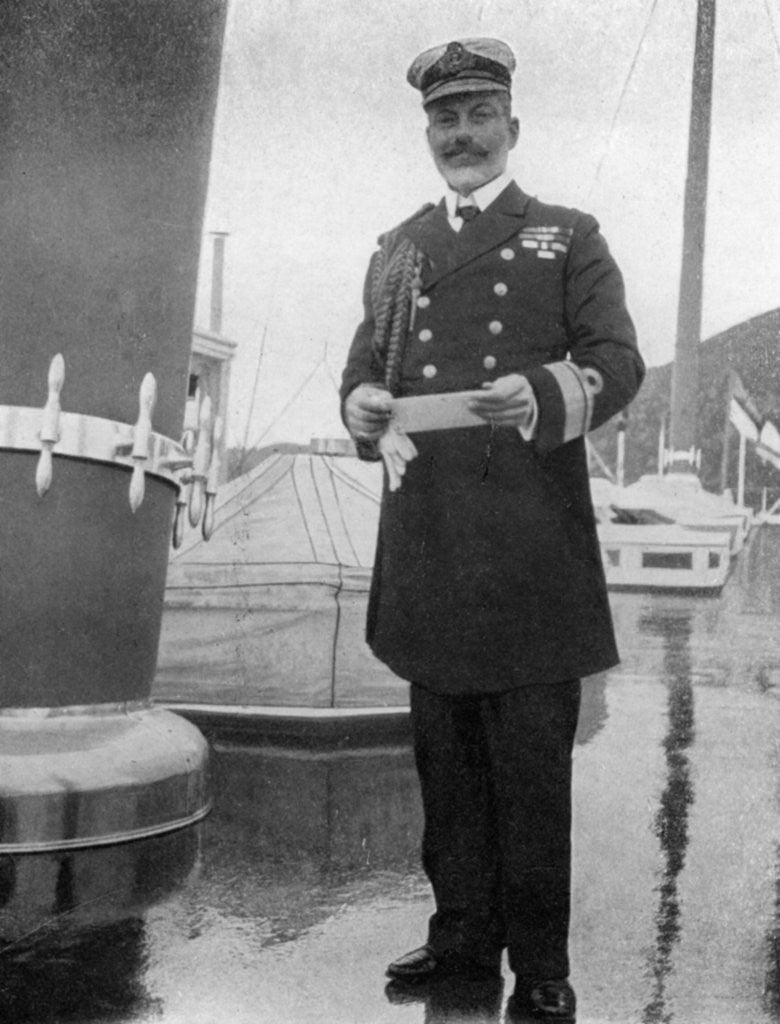 Detail of Commodore Sir Archibald Milne by Queen Alexandra