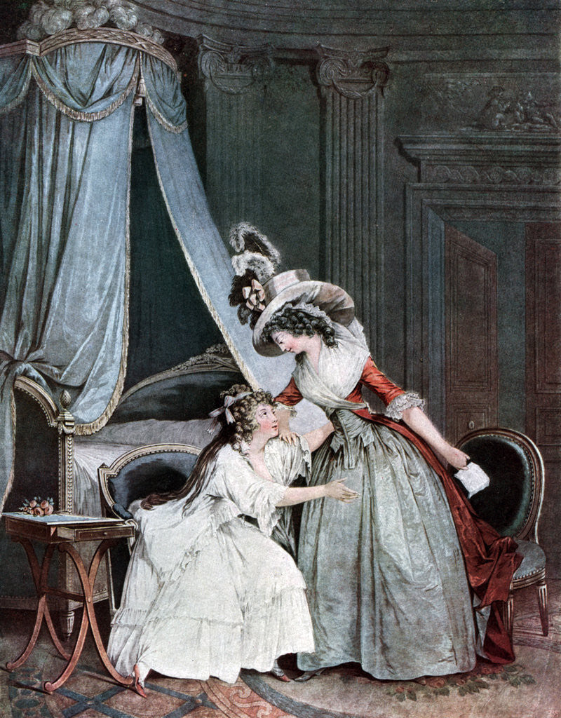 Detail of 'L'Indiscretion' by Jean-François Janinet