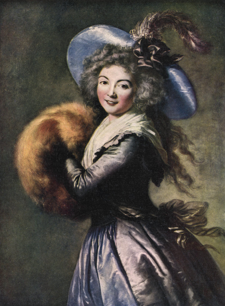 Detail of Madame Mole-Reymond by Elisabeth Louise Vigee-LeBrun