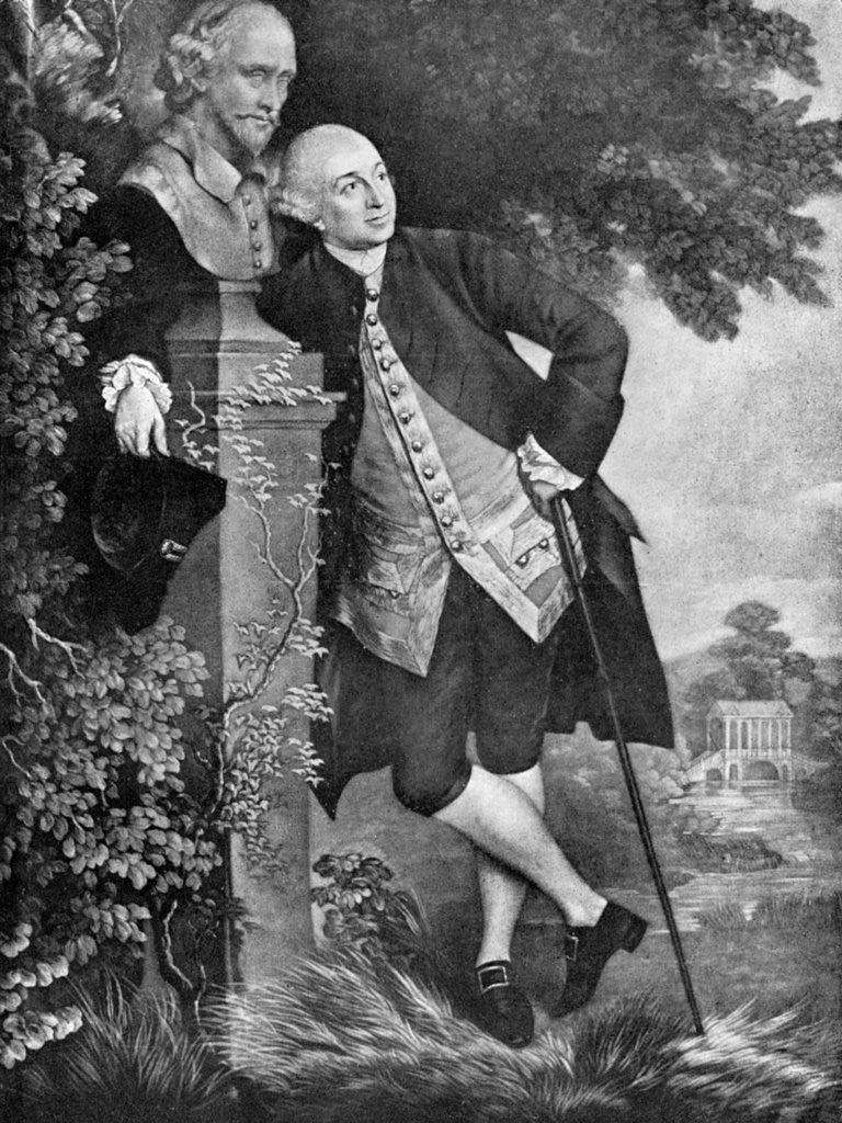 Detail of David Garrick (1717-1779), English actor, playwright, theatre manager and producer by Anonymous