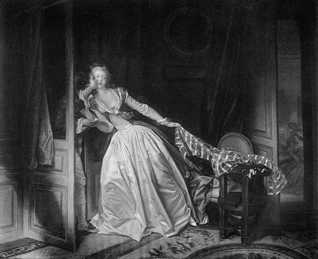 Detail of The Solen Kiss by Jean-Honore Fragonard