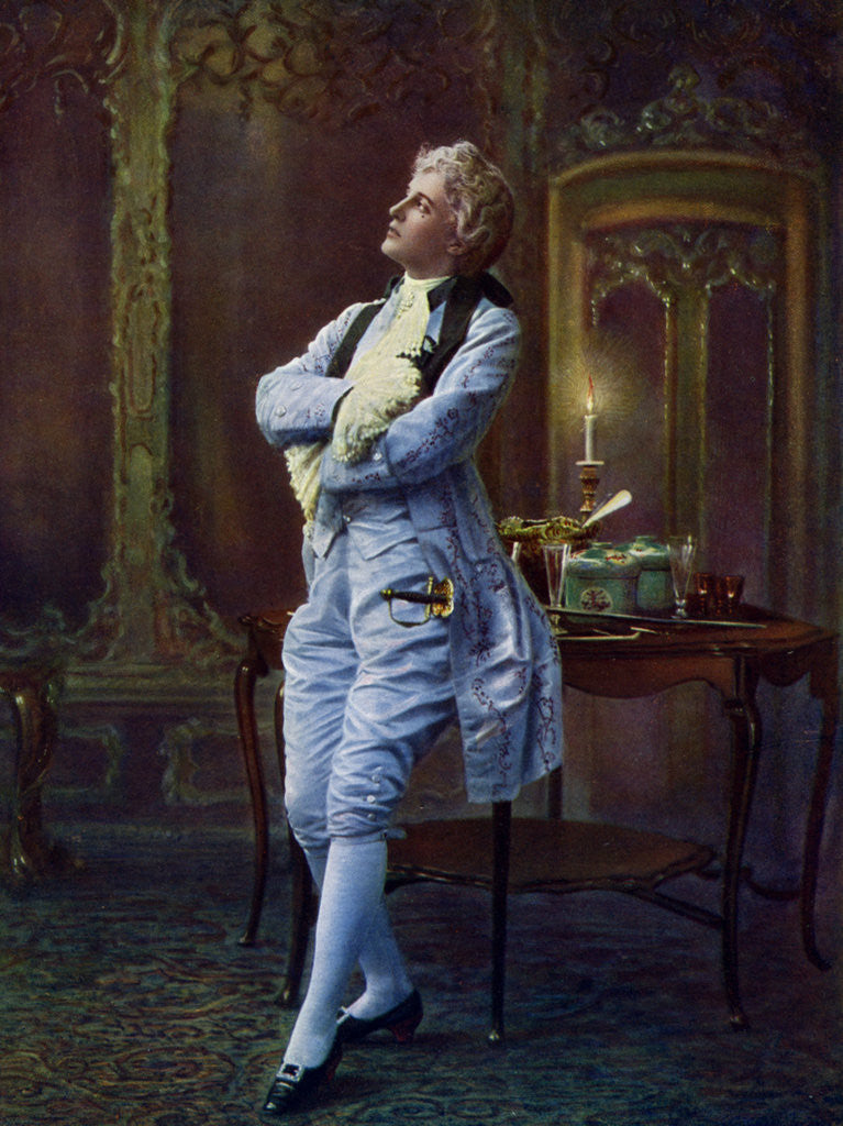 Detail of Evelyn Millard (1869-1941), English actress by Alfred Ellis