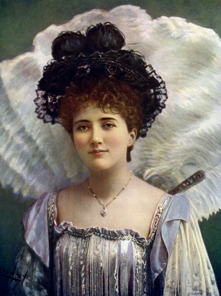 Detail of Ethel Matthews, actress by W&D Downey