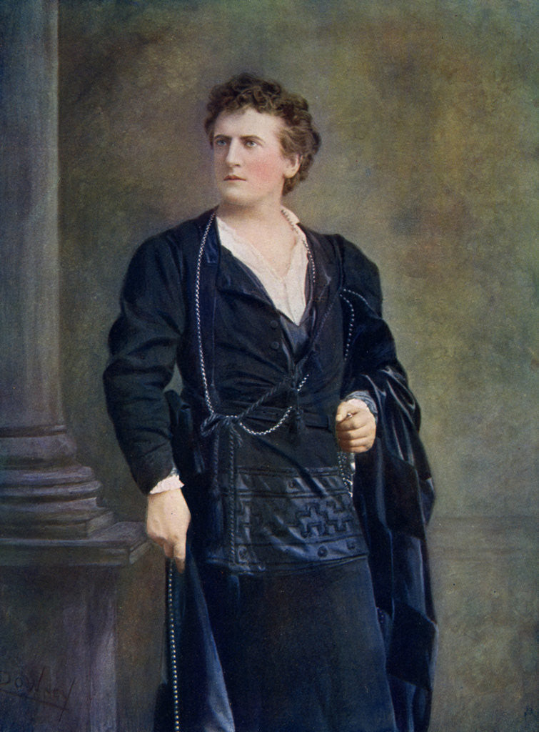 Detail of Wilson Barrett (1846-1904), English actor, theatre manager, and playwright by W&D Downey