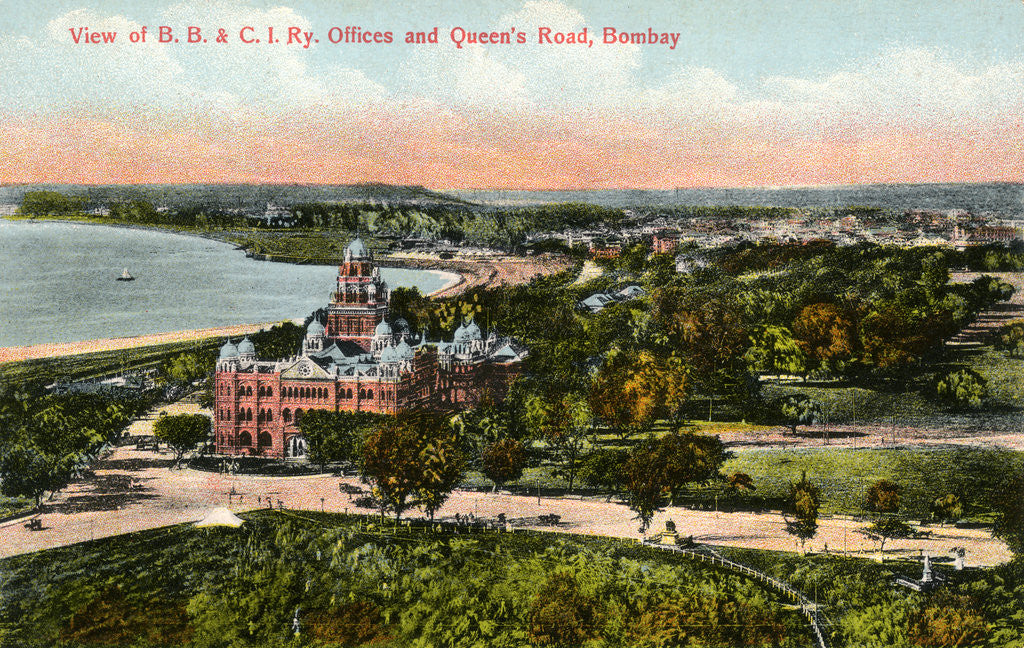 Detail of Victoria Terminus, Bombay, India by Anonymous