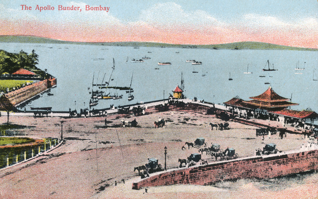 Detail of The Apollo Bunder, Bombay, India by Anonymous