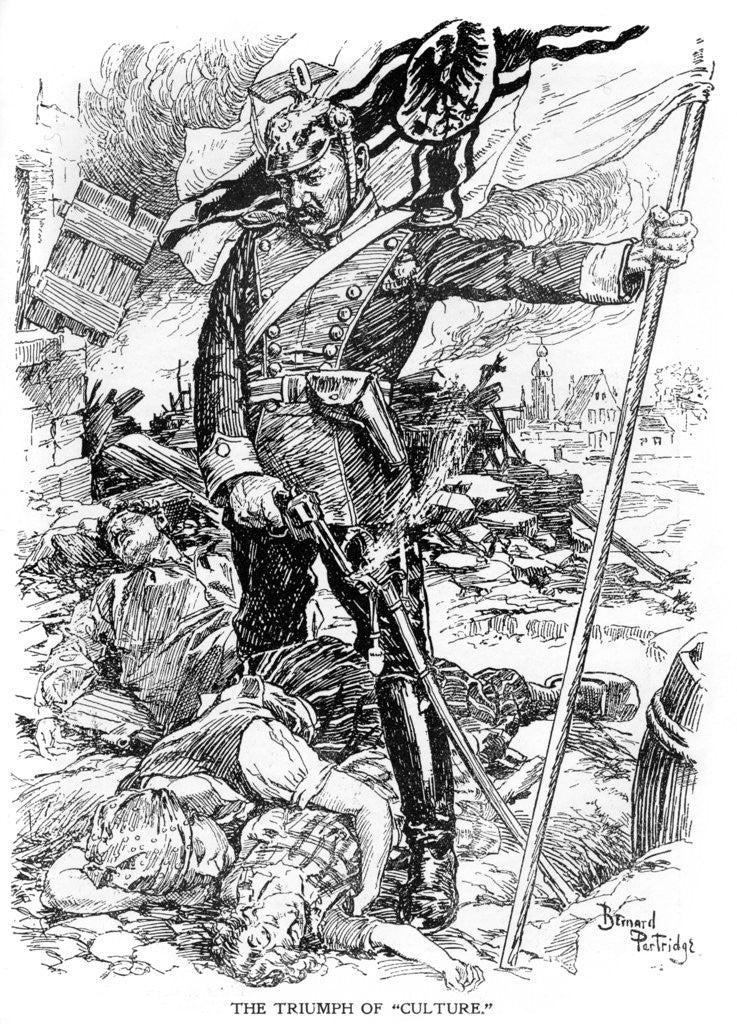 Detail of The Triumph of Culture by Bernard Partridge