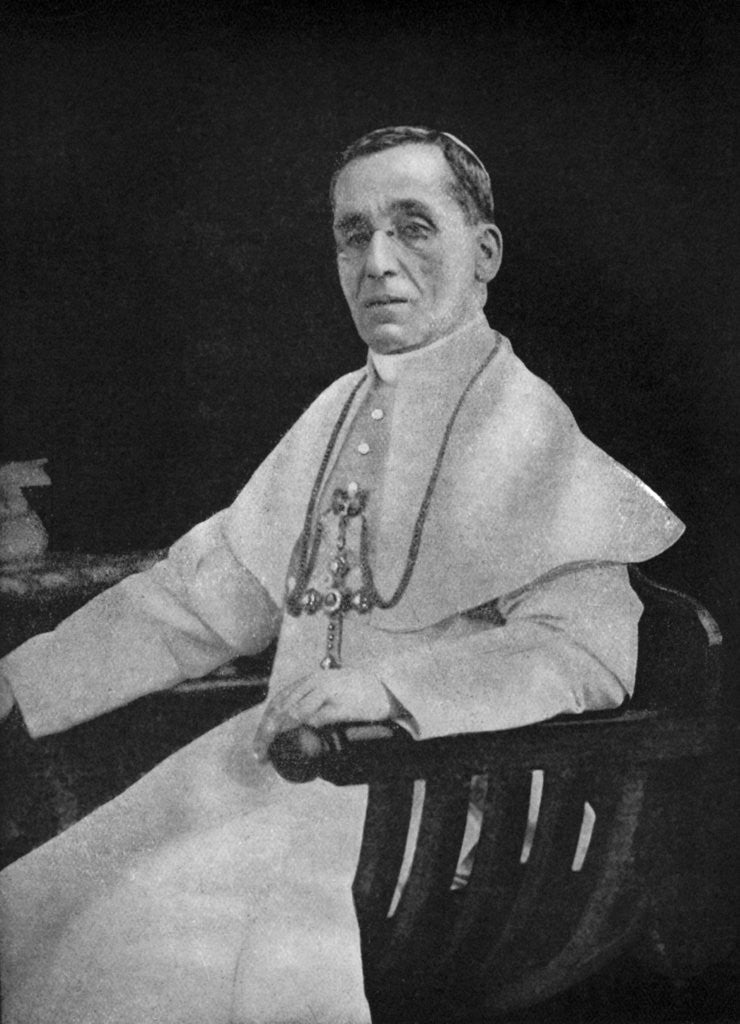 Detail of Pope Benedict XV by D'Alessandri