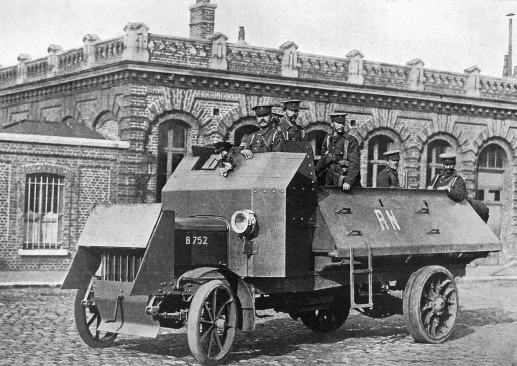 Detail of British armoured vehicle, First World War by Anonymous