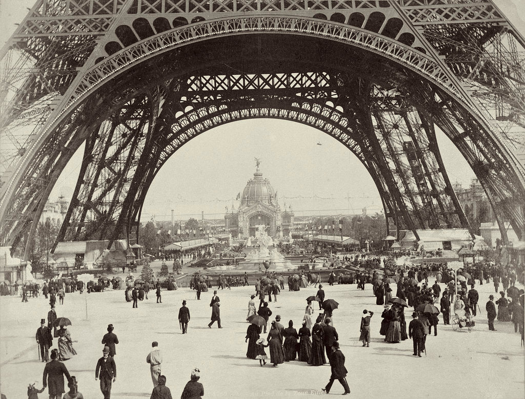 Detail of Beneath the Eiffel Tower by Anonymous