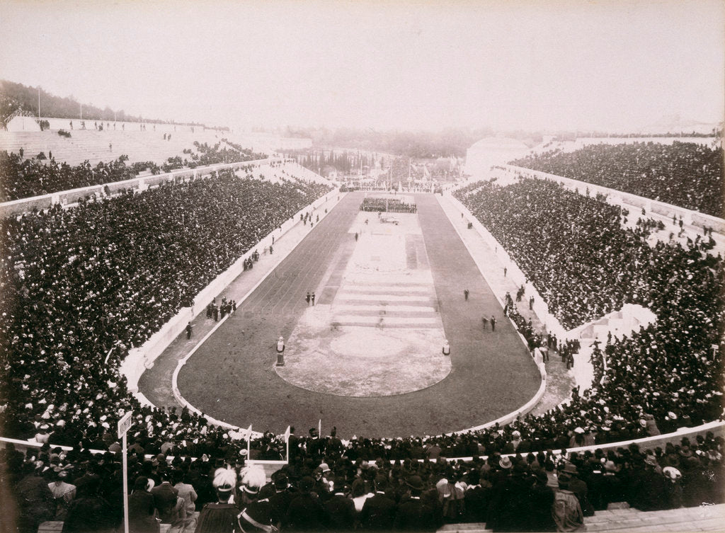 Detail of View of the first modern Olympic Games in Athens by Anonymous