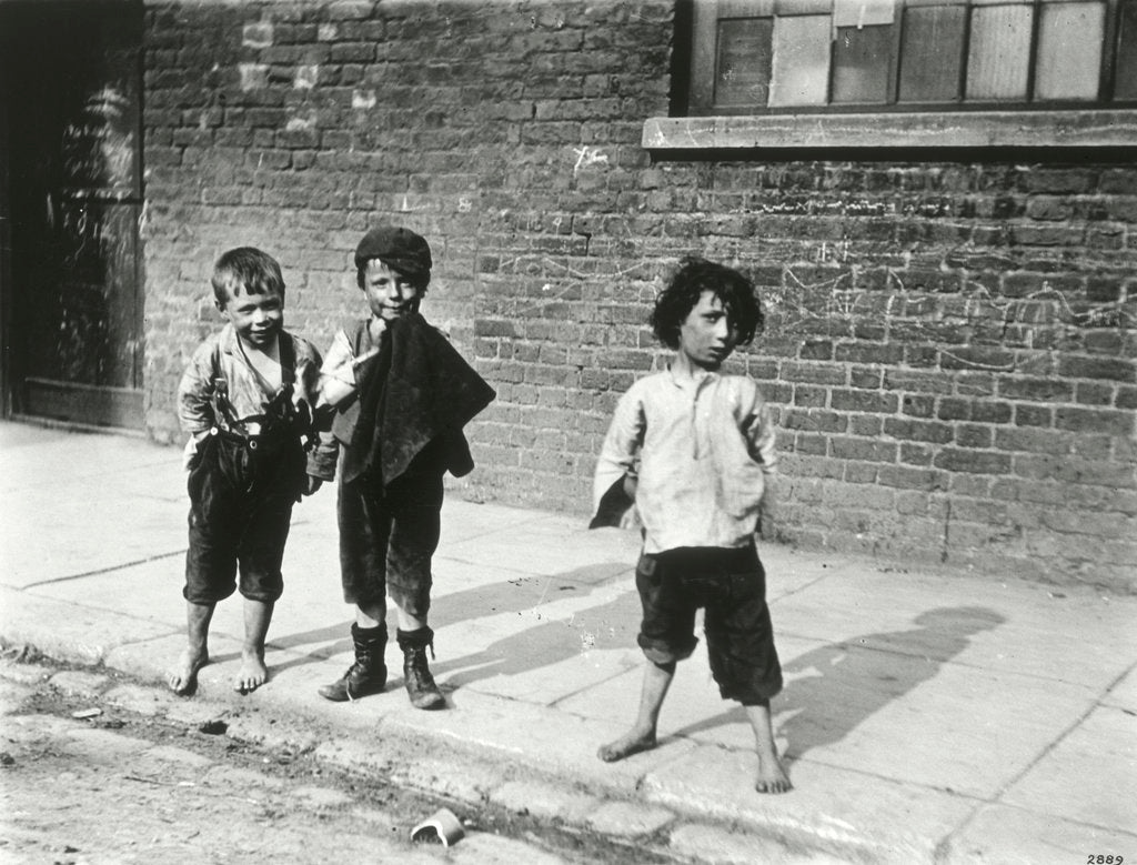 Detail of Street urchins in Lambeth by Anonymous
