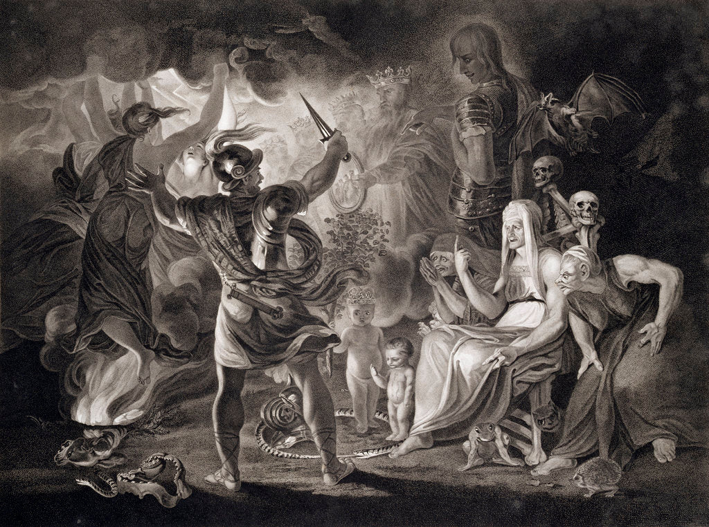 Detail of Macbeth, the Three Witches and Hecate by John Boydell