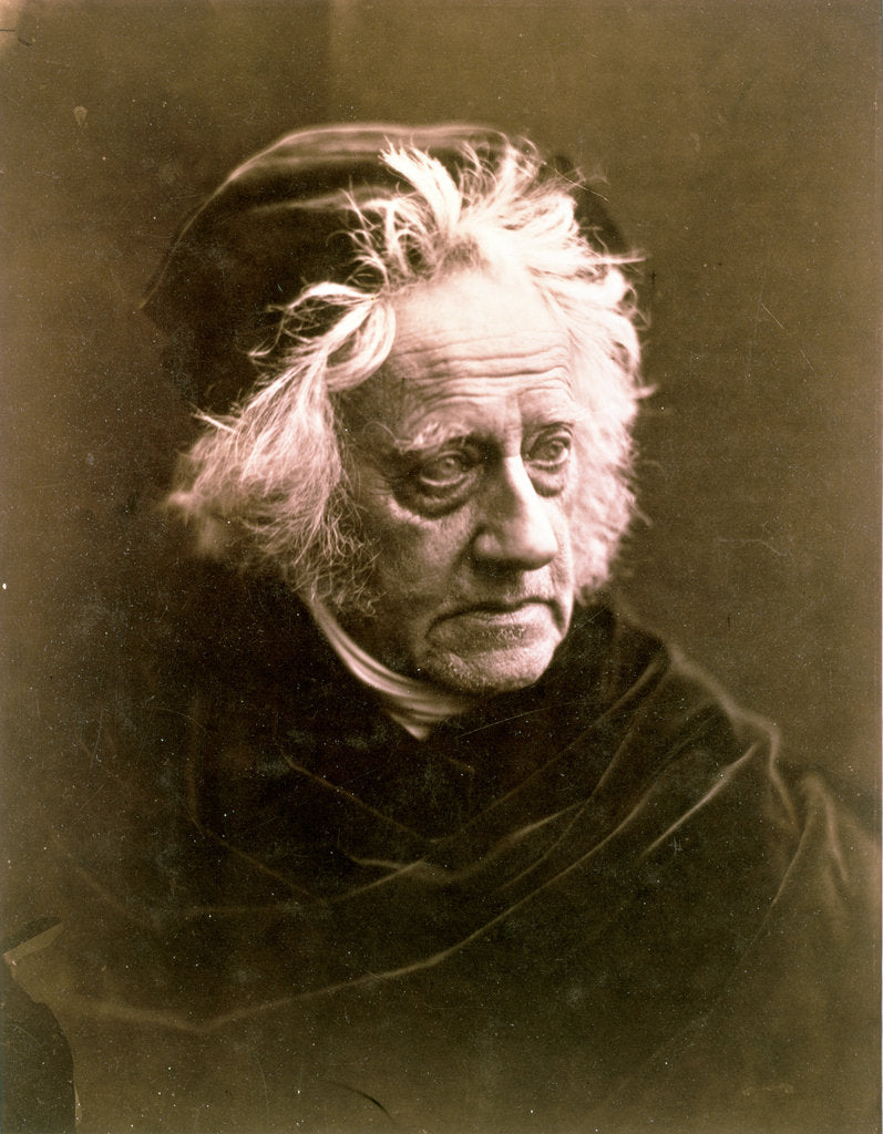 Detail of Sir John Frederick William Herschel, British astronomer, 1867 by Julia Margaret Cameron