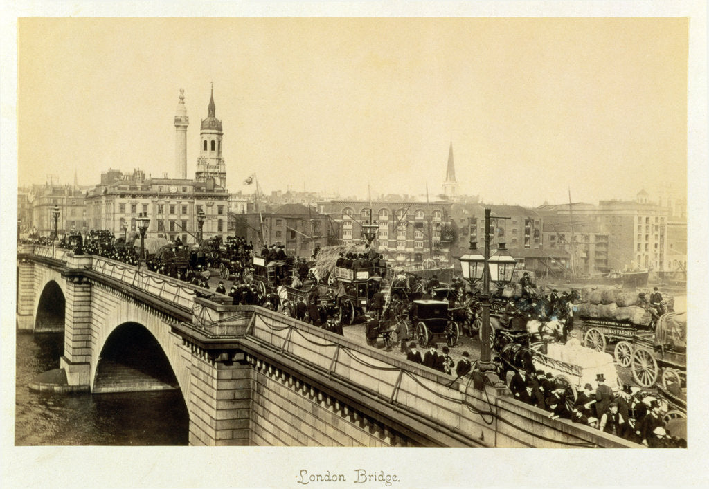 Detail of London Bridge, c1880 by Unknown