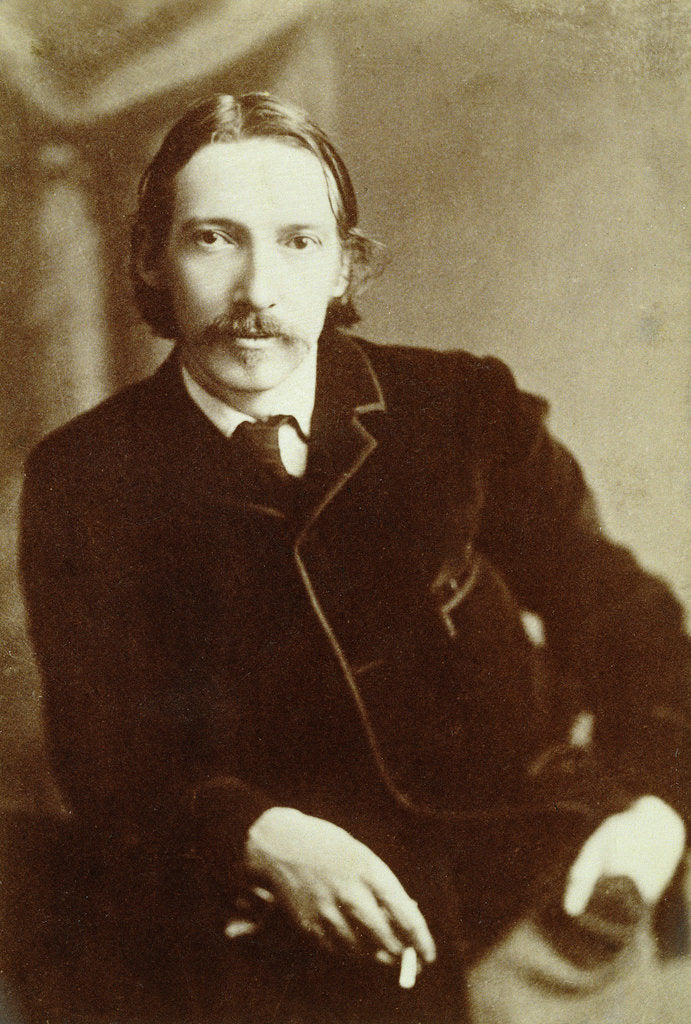 Detail of Robert Louis Stevenson, Scottish author, c1870-1894 by Unknown