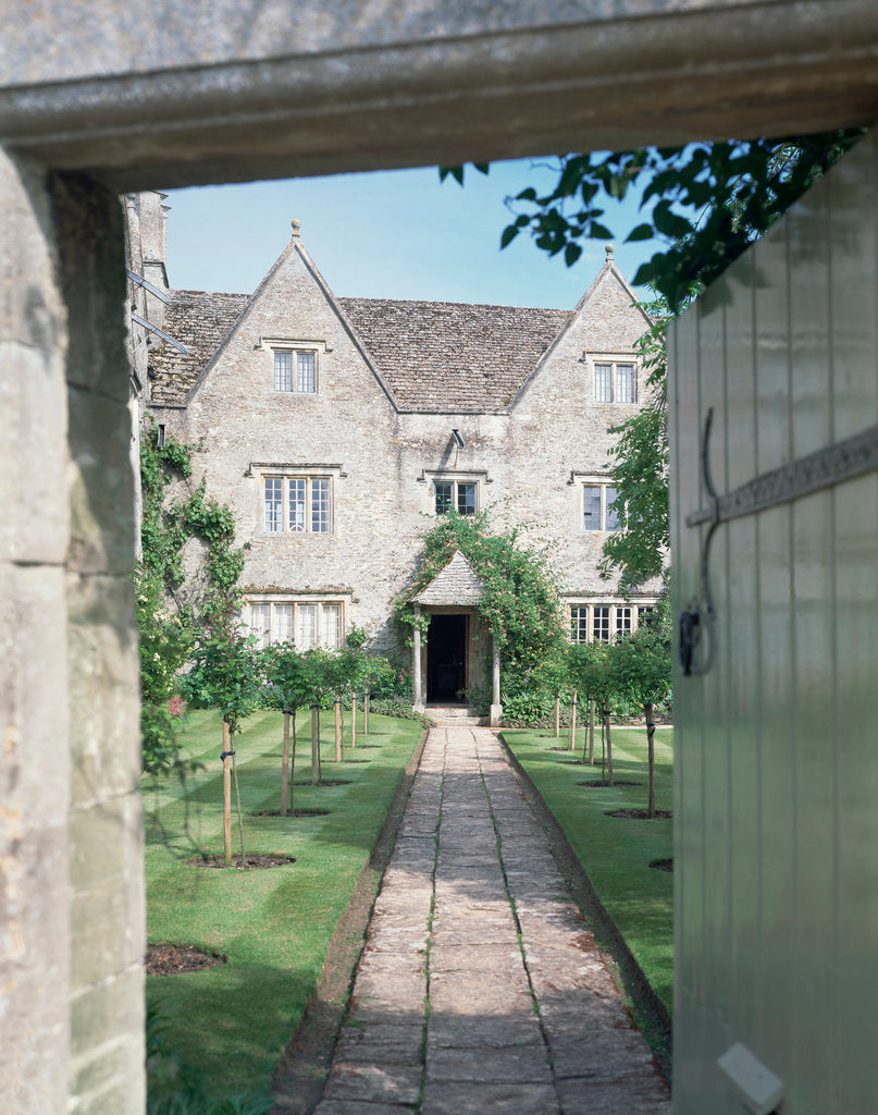 Detail of View of the front of Kelmscott Manor, Oxfordshire by Anonymous