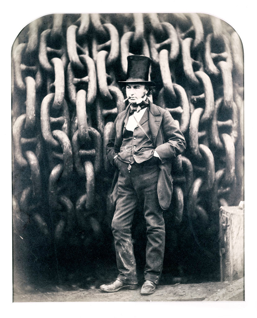Detail of Isambard Kingdom Brunel, British engineer by Robert Howlett