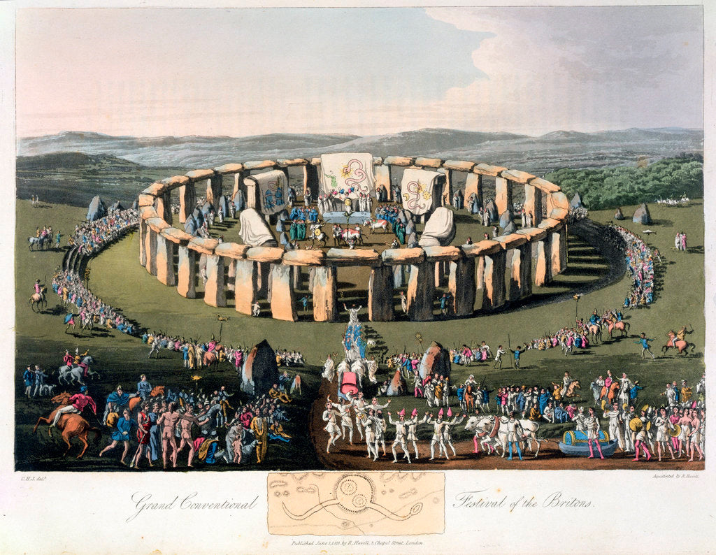 Detail of Grand Conventional Festival of the Britons by Robert Havell