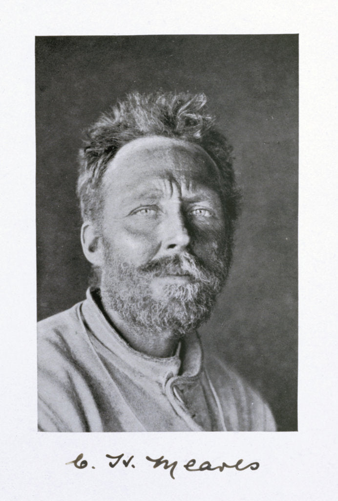 Detail of Cecil H Meares, a member of Captain Scott's Antarctic expedition, 1910-1913 by Herbert Ponting