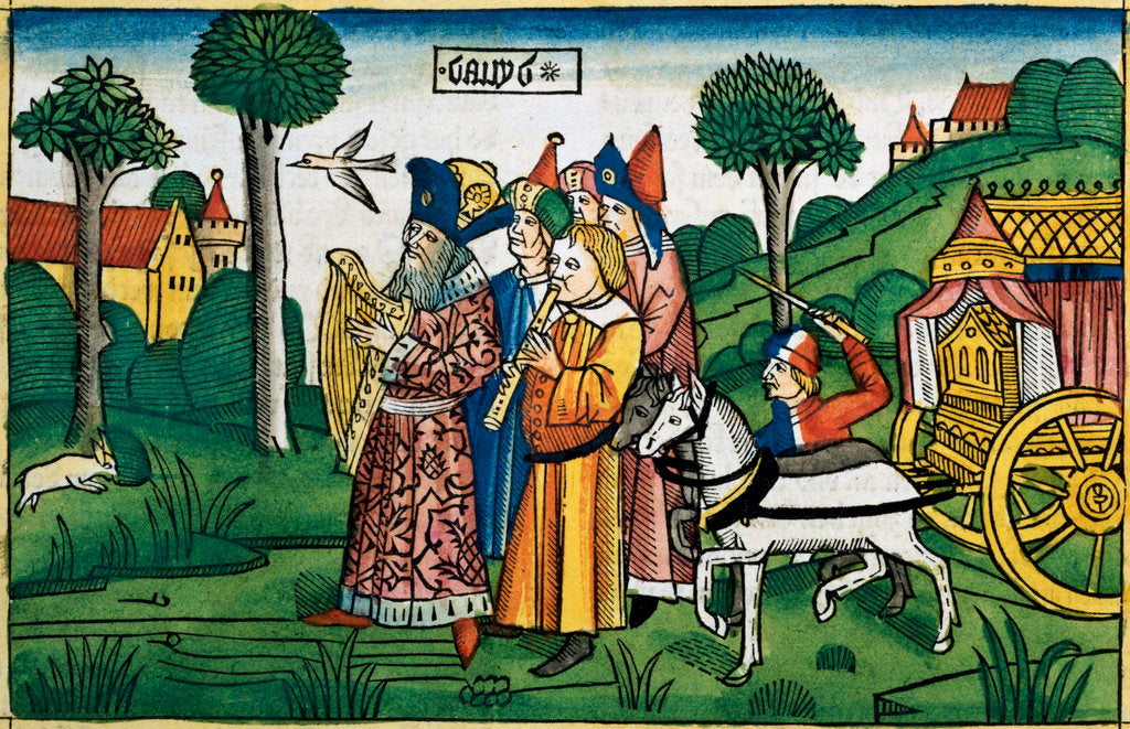 Detail of 2 Samuel 6:1-5: David brings the Ark to Jerusalem by Anonymous