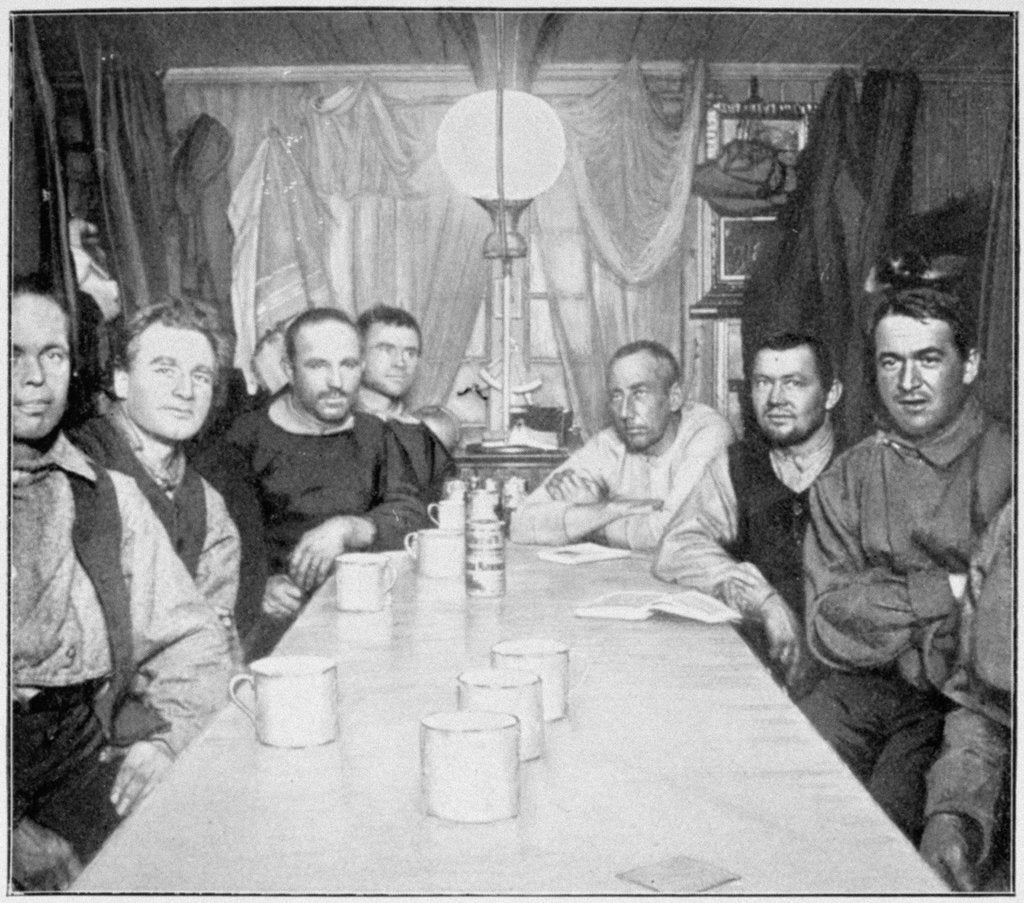 Detail of A Winter Evening at Framheim, Amundsen's South Pole expedition, Antarctica, 1911-1912 by Unknown