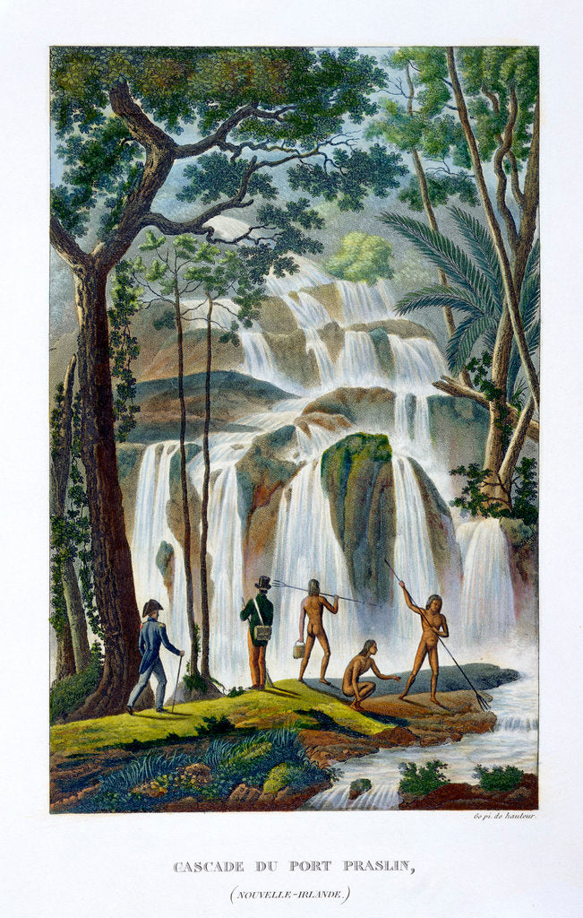 Detail of Waterfall of Port Praslin by Anonymous