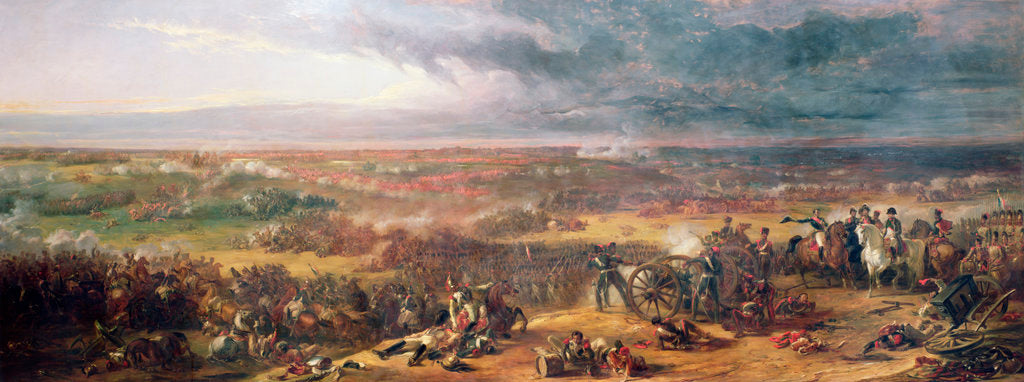 Detail of Battle of Waterloo by William Allan