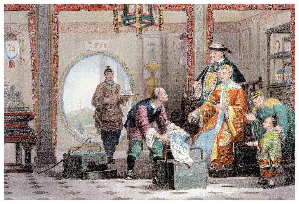 Detail of Apartment in a Mandarin's House, near Nanking by Thomas Allom