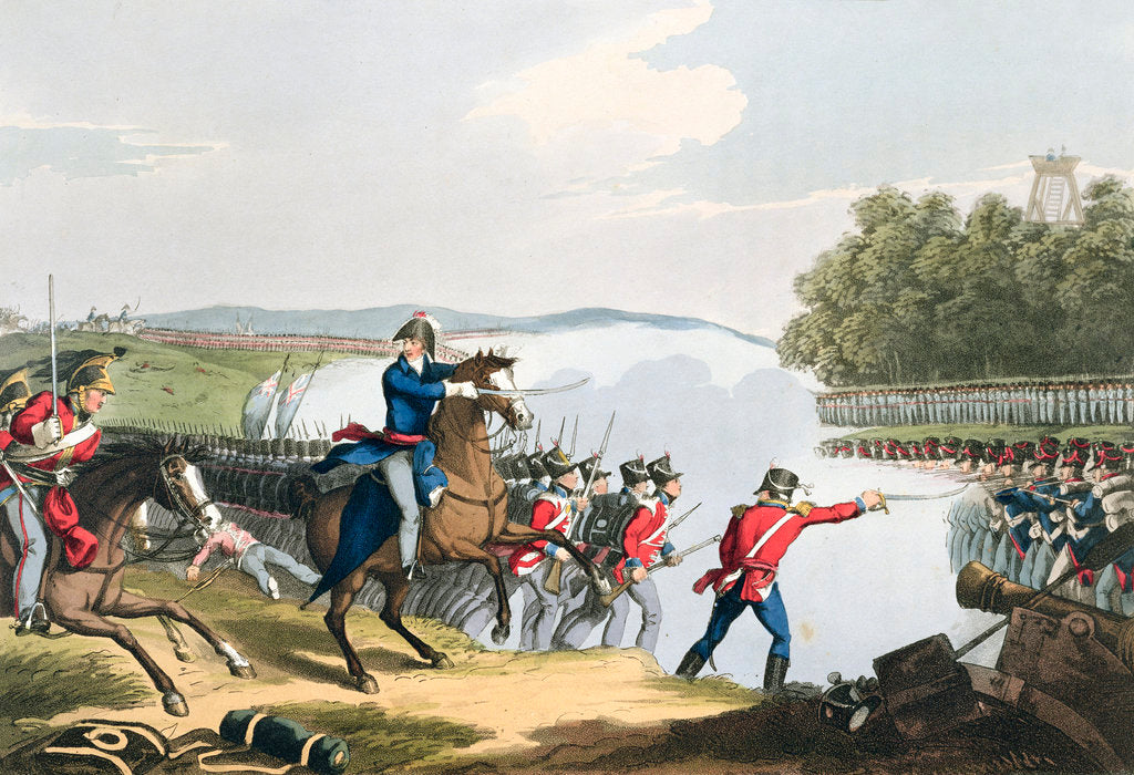 Detail of The Battle of Waterloo Decided by the Duke of Wellington by Matthew Dubourg