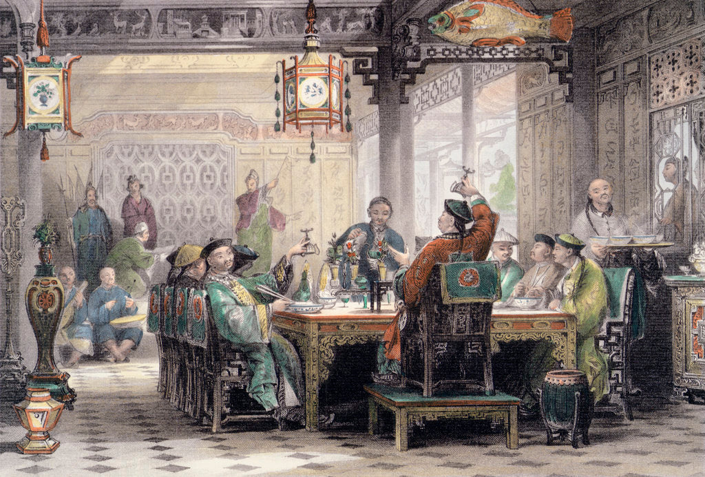 Detail of Dinner Party at a Mandarin's House by G Patterson