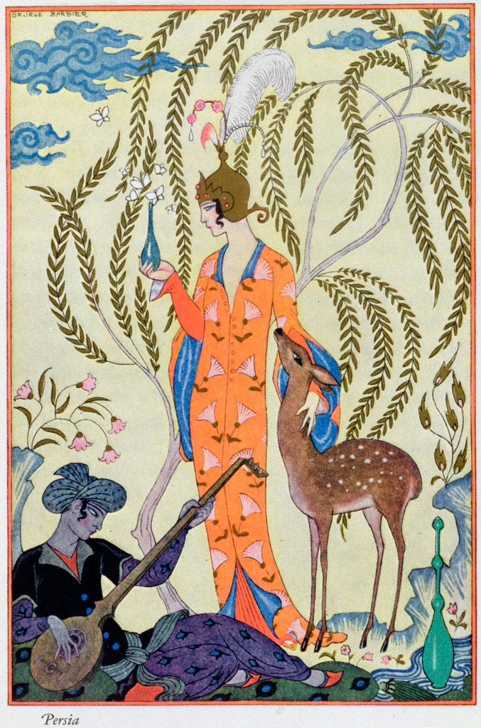 Detail of Persia by Georges Barbier