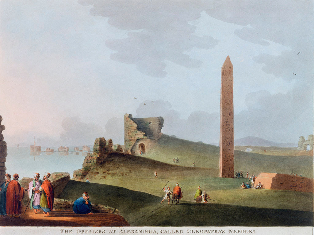 Detail of The Obelisks at Alexandria, called Cleopatra's Needles by Thomas Milton