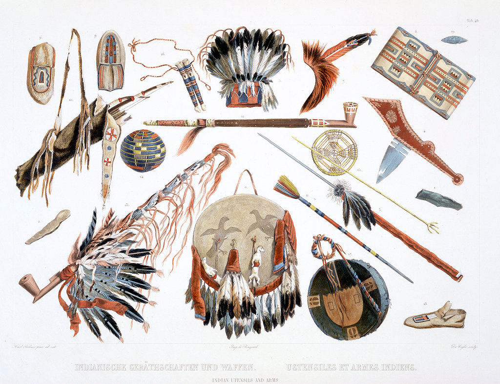 Detail of Indian Utensils and Arms by Du Casse