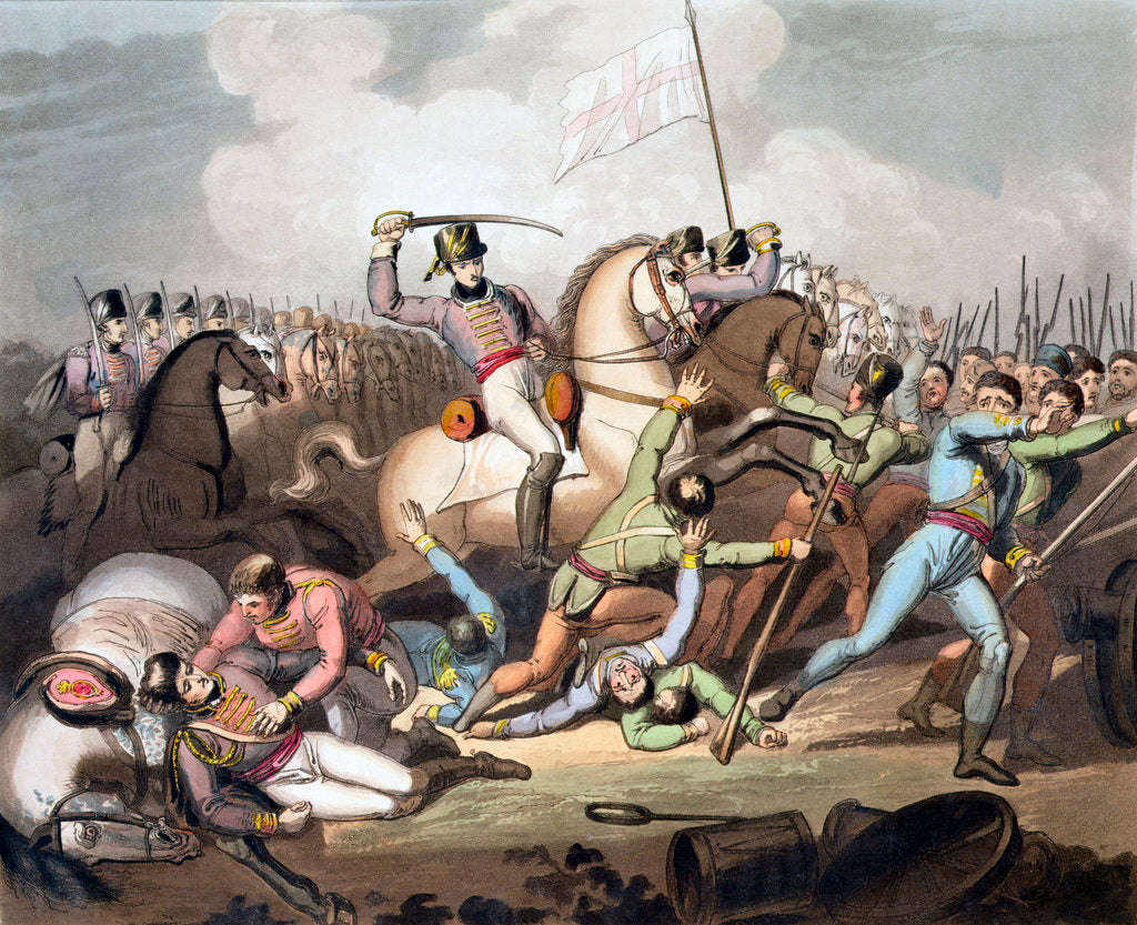 Detail of Battle of Salamanca by T Fielding