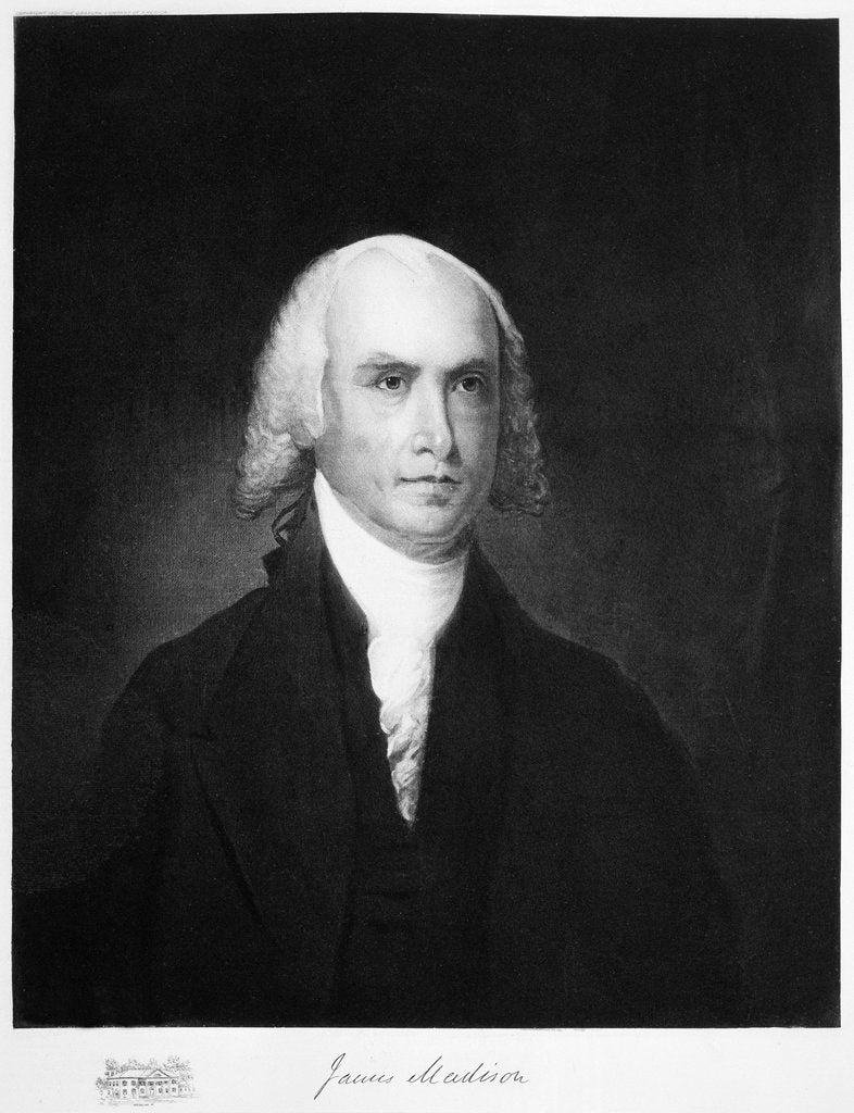 Detail of James Madison by Anonymous