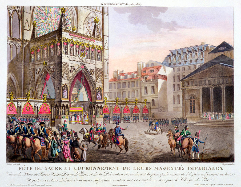 Detail of Sacred Festival and Coronation of their Imperial Majesties by Dorgez